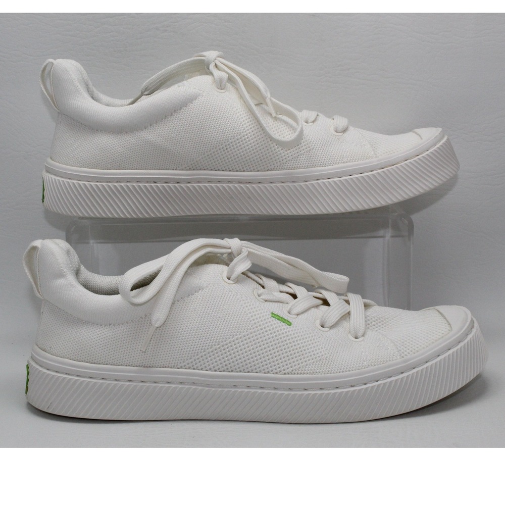 Cariuma IBI Low Off-White Bamboo Knit Vegan Sneakers YW300608W01W Womens 8